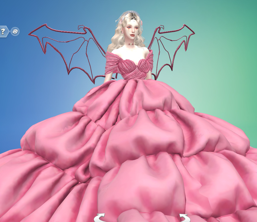 着超长公主裙的粉嫩吸血鬼公主