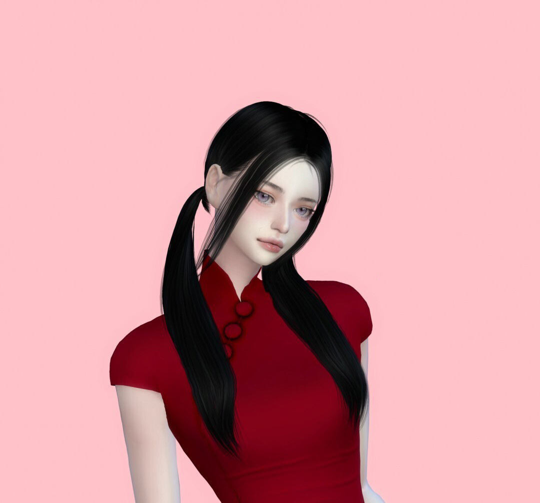 庭院深处有佳人-红玲