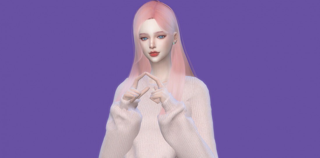 一个粉发的小姐姐~