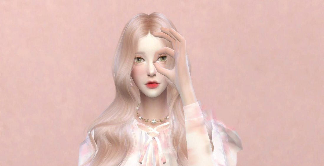 可爱的大眼睛桃子小姐