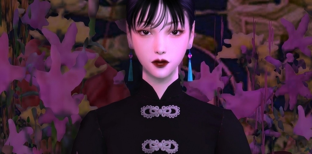 古风人物 女 —— 墨旱莲