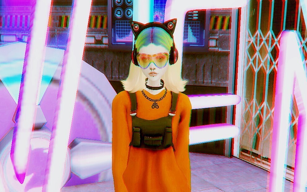 分享一只酷酷的电竞少女