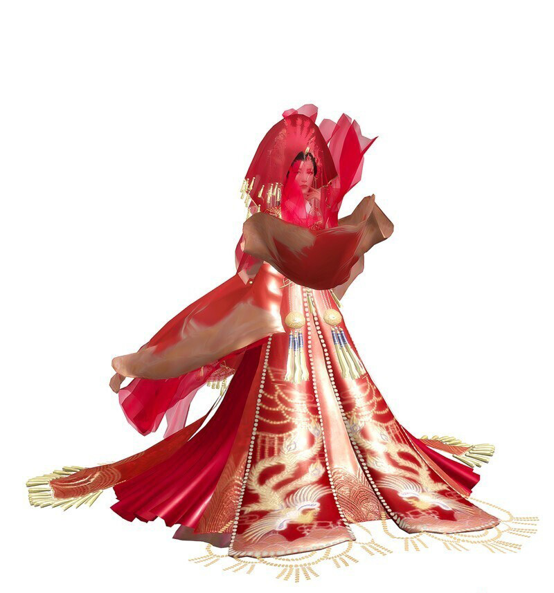 中国风红衣美人