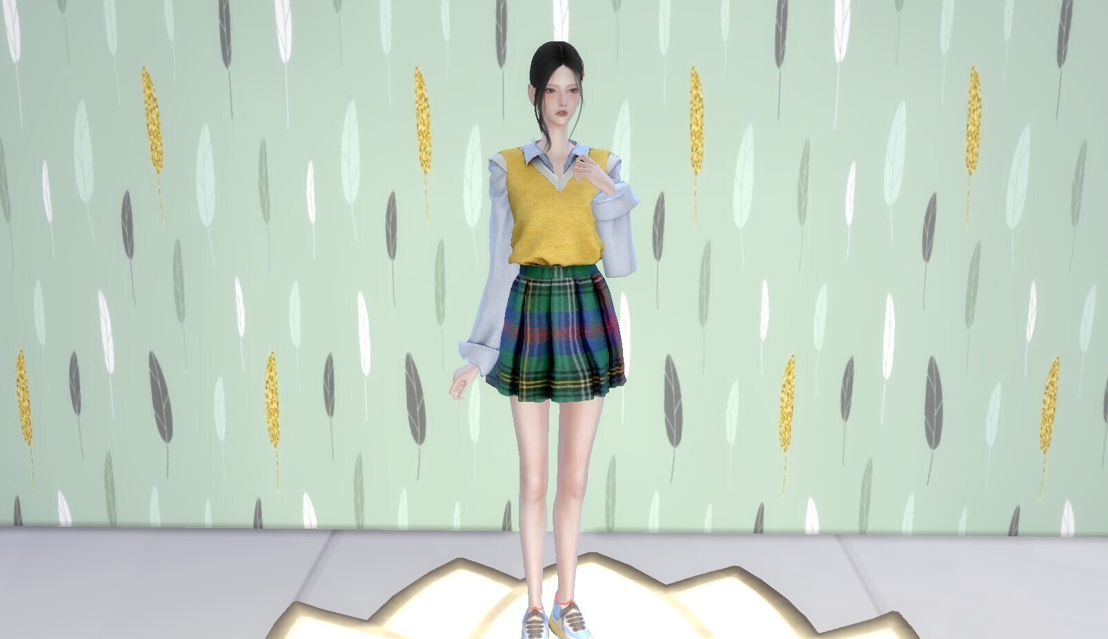 小吟人物】可甜可盐气质少女-安朵  <内含 八套 超时尚精美服装搭配>