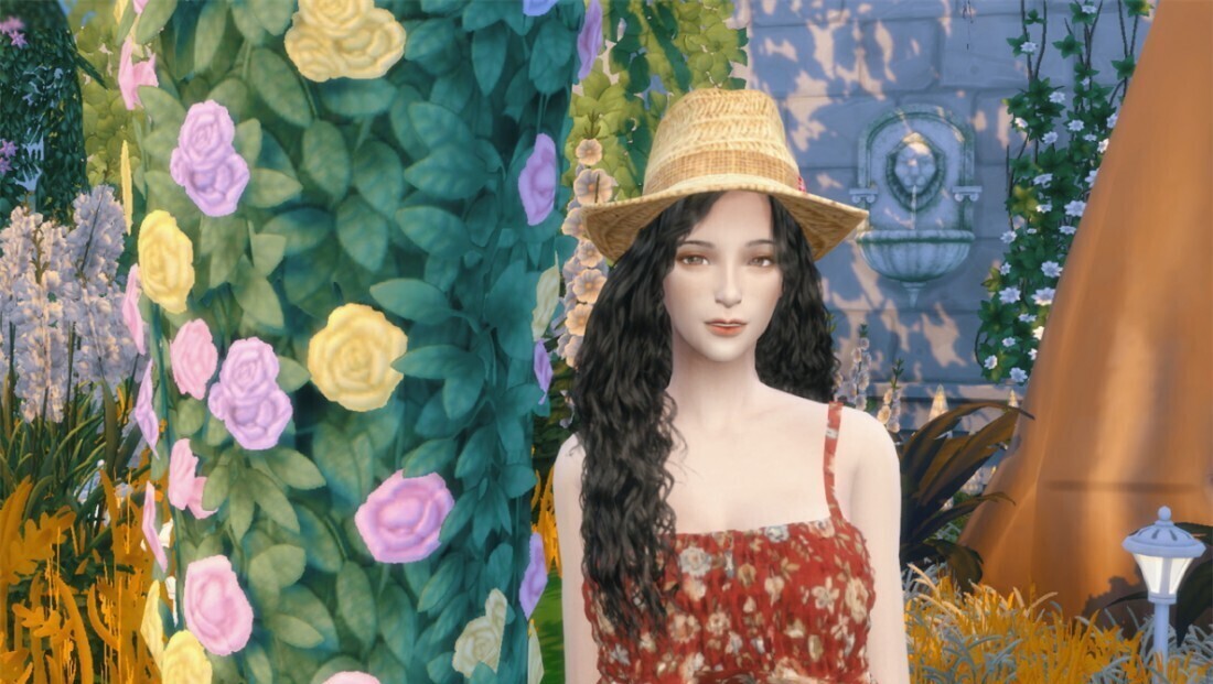 菜菜的人物分享-草帽小姐姐