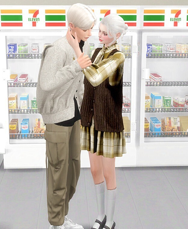 一对日系小情侣