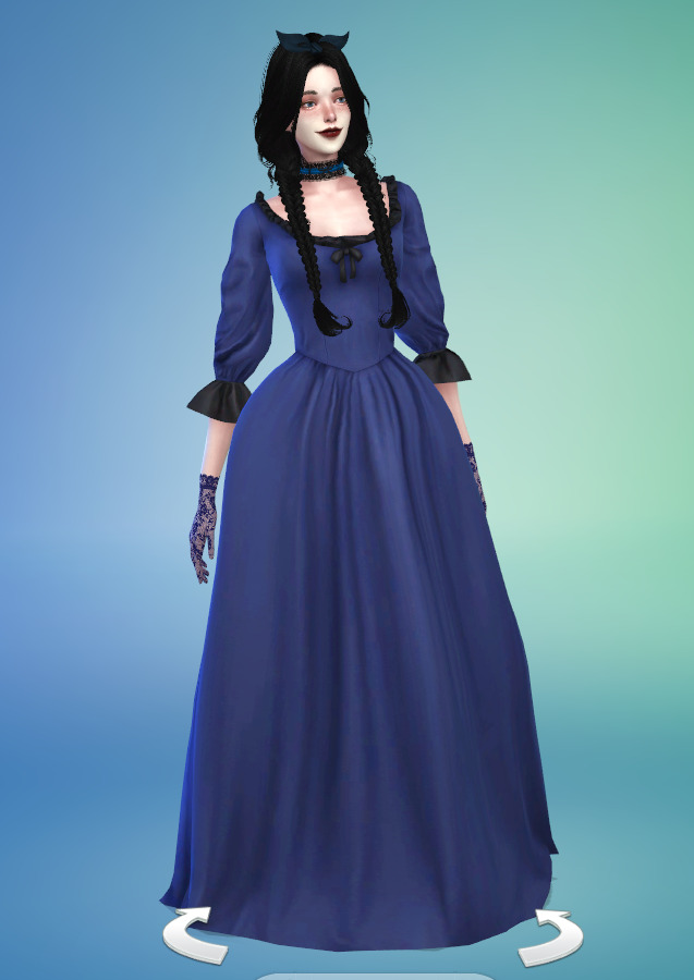 异国贵族少女蓝