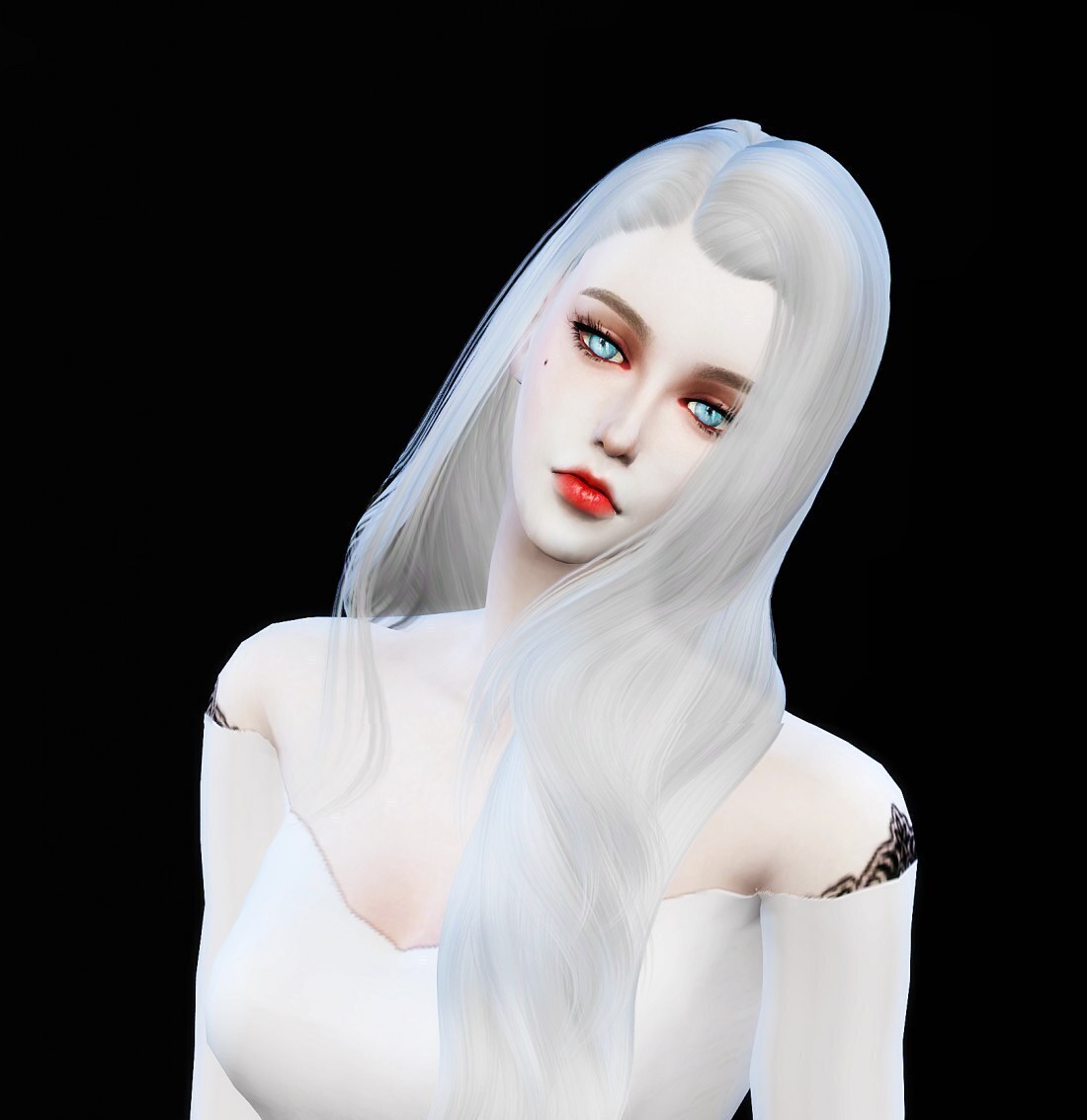 一枚白发小姐姐