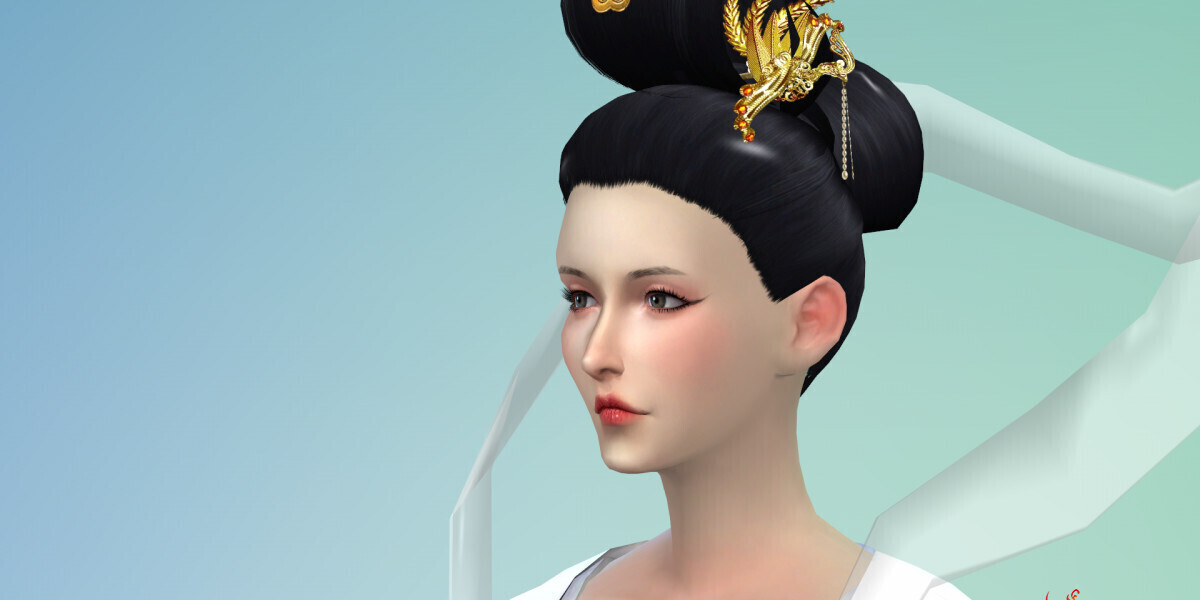 算是中国风的妹子~