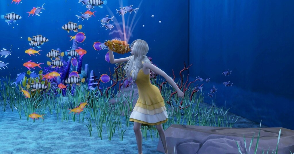 一对天生丽质的人鱼姐弟