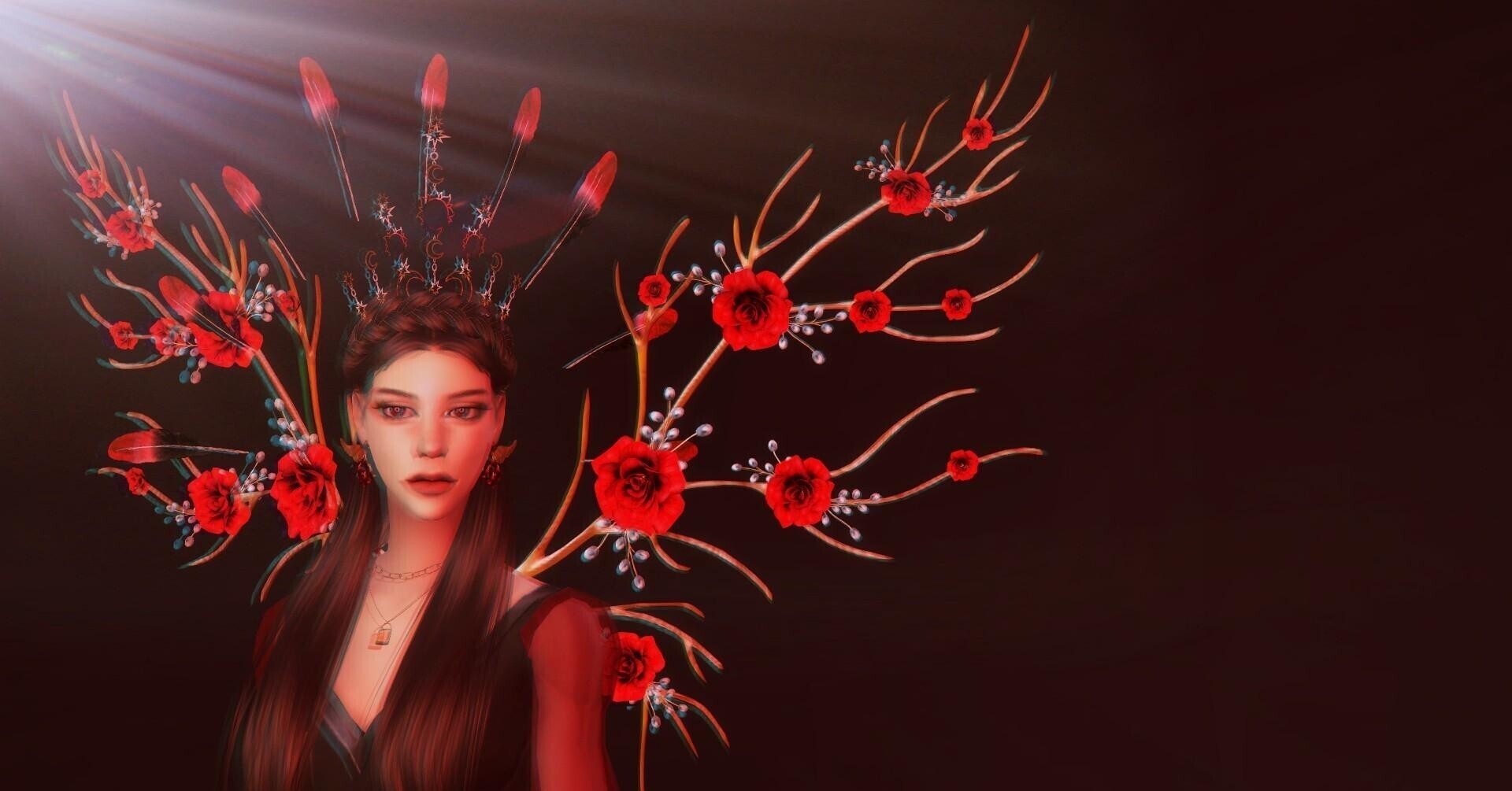 神明偏爱深红色