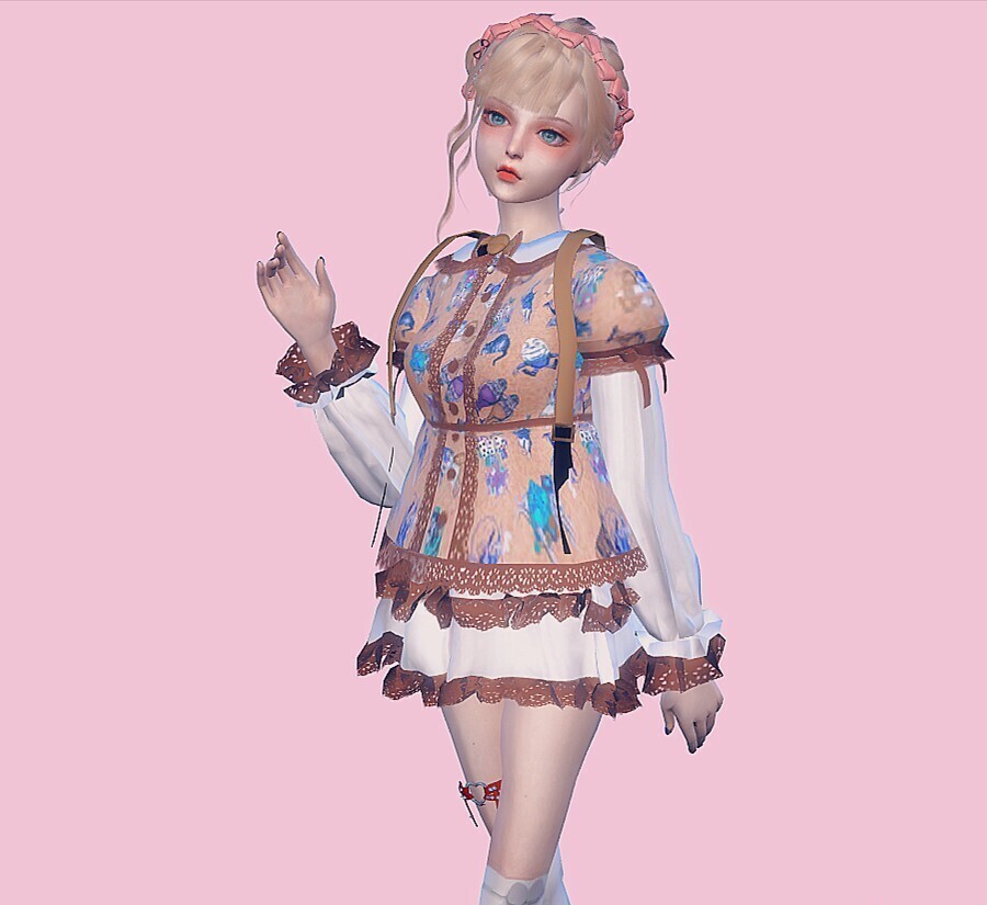 新出炉的BJD娃娃风，LO裙刺生（狗头），代号D-1，MOD已打包