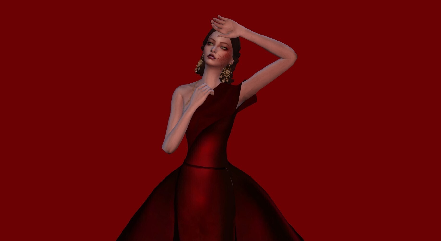 一个后妈脸贵妇