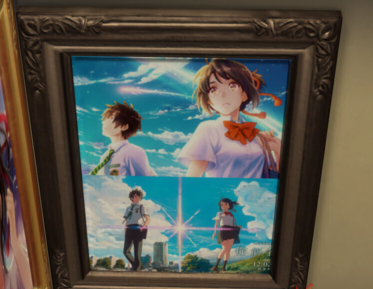 （宫水三叶人物）和挂画