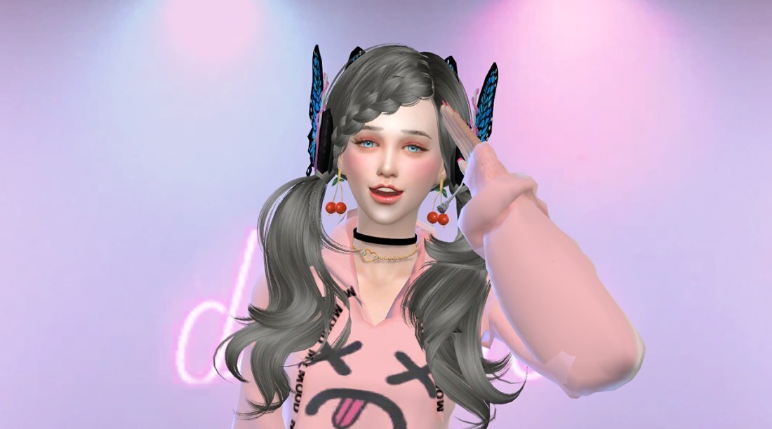 原创人物分享：捏个耳机软萌妹子