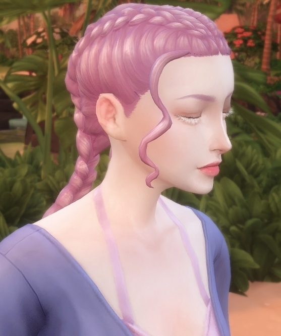 低饱和紫发小人