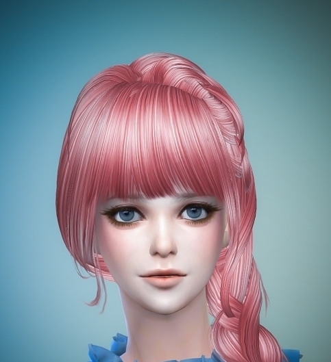 圆脸的粉毛妹妹