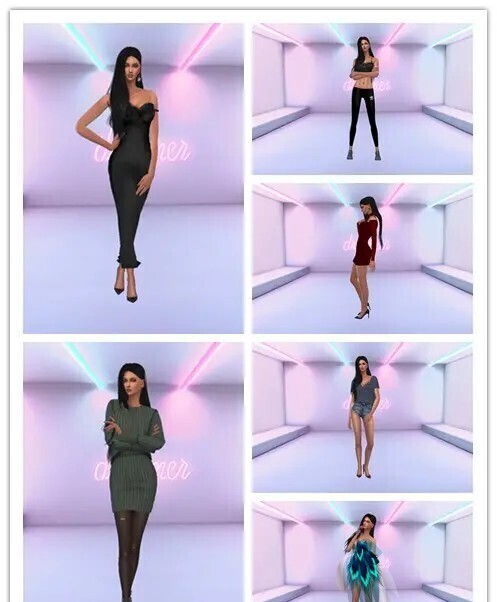 分享黑白两个小姐姐