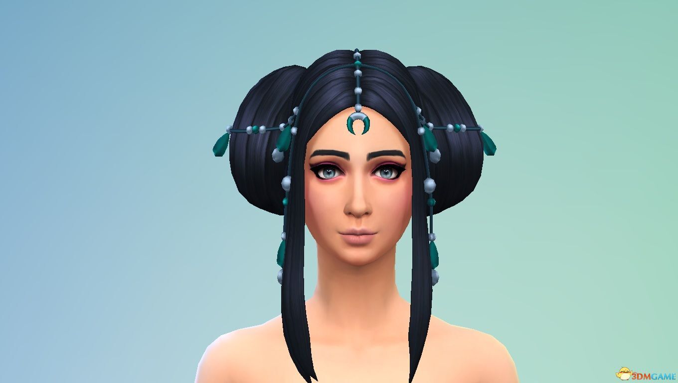 模拟人生4 v1.31浓眉盘头美少女人物MOD下载_Vv1.31版本